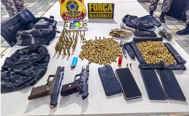 Sul da Bahia: PF e Força Nacional apreendem arsenal de armas em terra indígena