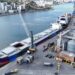 Navio Panamax descarrega pela primeira vez no porto de Vila Velha Navio Panamax descarrega pela primeira vez no porto de Vila Velha