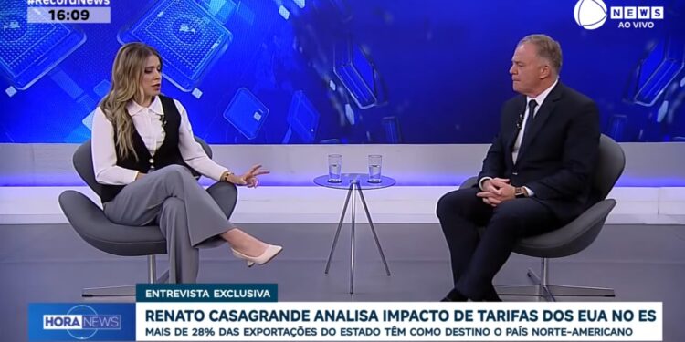 Renato Casagrande se destaca no debate nacional sobre tarifaço de Trump