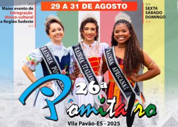 Começa nesta sexta-feira a 26ª edição da Pomitafro em Vila Pavão; veja a programação