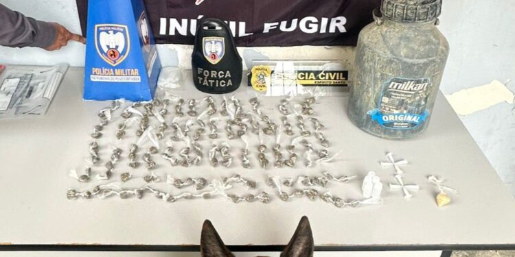 Polícias Militar e Civil apreendem adolescentes e localizam tonel com drogas em Boa Esperança