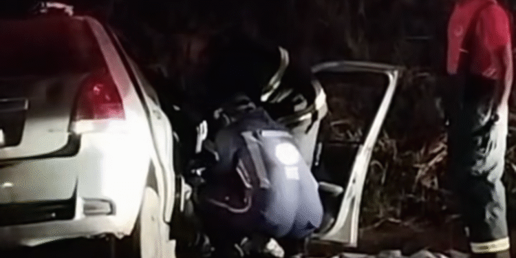 Acidente entre carro e caminhão mata motorista de 54 anos na ES-080, em São Domingos do Norte