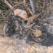 Moto é encontrada totalmente queimada em estrada rural de Barra de São Francisco