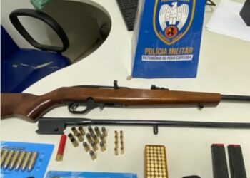 Polícia prende homem por violência doméstica e apreende arsenal em Águia Branca