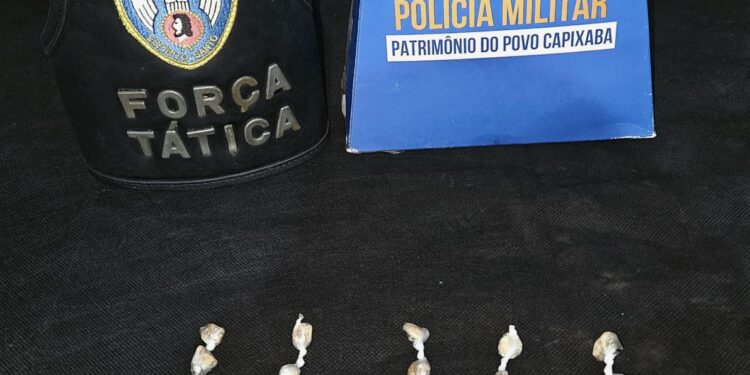 K9 Athena localiza crack escondido em lote vago no bairro Colina, em Barra de São Francisco K9 Athena localiza crack escondido em lote vago no bairro Colina, em Barra de São Francisco
