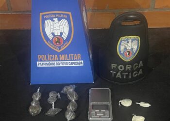 Polícia apreende drogas e balanças de precisão no bairro Cruzeiro, em Barra de São Francisco