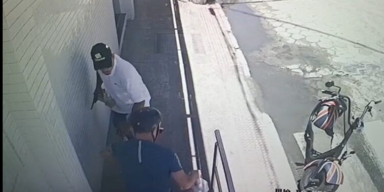Polícia prende em Jaguaré autor assalto a comerciante na porta do banco; veja vídeo