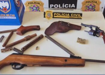 Polícias Militar e Civil cumprem mandados, prendem dois suspeitos e apreendem armas em operação em Nova Venécia