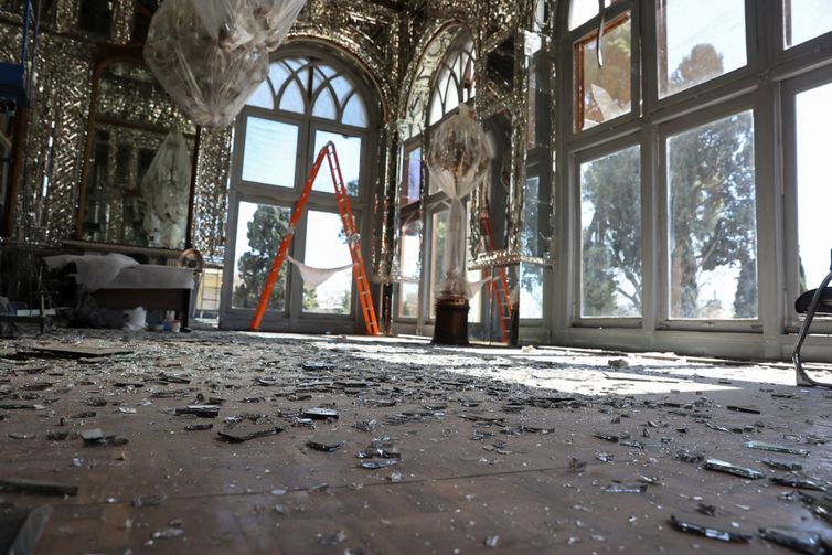 Debris at the historical monument Golestan Palace after it was damaged in an Israeli and U.S. strike, amid the U.S.-Israeli conflict with Iran, in Tehran, Iran, March 3, 2026. Majid Asgaripour/WANA (West Asia News Agency) via REUTERS ATTENTION EDITORS - THIS PICTURE WAS PROVIDED BY A THIRD PARTY.