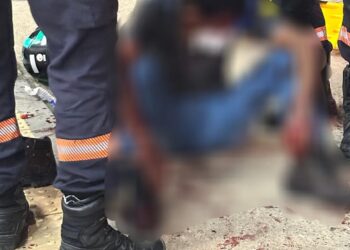 Motociclista fica ferido após queda de moto no bairro Vila Landinha, em Barra de São Francisco