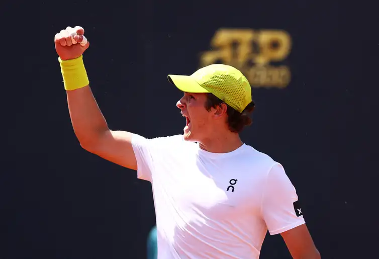 João Fonseca durante partida do Aberto da Itália
08/05/2025 REUTERS/Yves Herman
