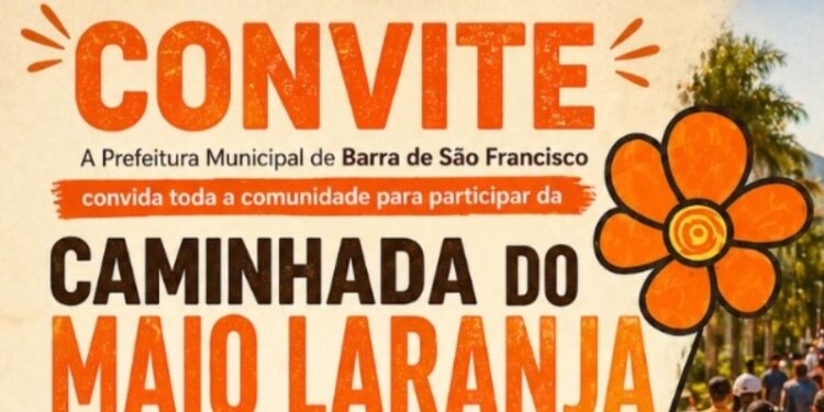 Prefeitura de Barra de São Francisco realiza caminhada do Maio Laranja nesta segunda-feira (18)