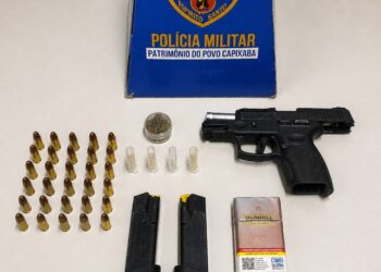 Homem é detido com pistola 9mm, munições e drogas após perseguição policial em Água Doce do Norte