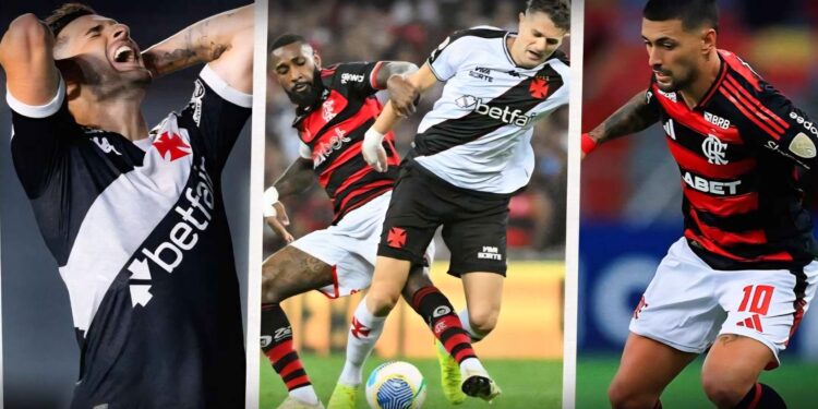 Em 40 jogos com o Fla, o Vasco ganhou somente cinco