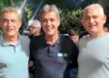 Marcos Guerra, Ricardo Ferraço e Edson Isidoro, em Jaguaré
