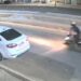 Vídeo: motociclista fica gravemente ferido após colisão com carro no bairro São Cristóvão, em Nova Venécia