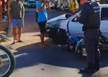 Acidente entre carro e moto mobiliza equipes de resgate em São Gabriel da Palha