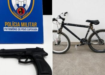 PM recupera bicicleta furtada e apreende simulacro de arma em Barra de São Francisco