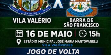 Barra de São Francisco decide vaga na final da Copa Sesport neste sábado contra Vila Valério; Ônibus levará torcida