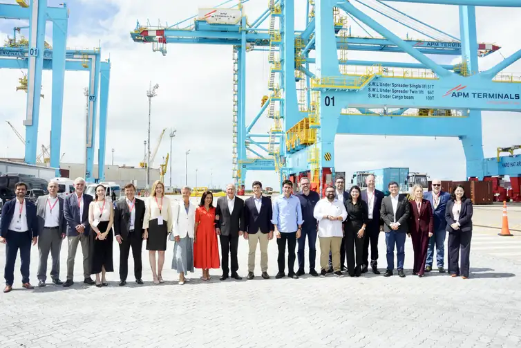 Cadu Gomes/VPR Cabo de Santo Agostinho (PE), 12/06/2026 - Vice Presidente da República Geraldo Alckmin durante cerimônia de entrega oficial do 1º Terminal 100% Elétrico da América Latina da APM Terminals. Foto: Cadu Gomes/VPR. Foto: Cadu Gomes/VPR