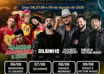 Prefeitura de Barra de São Francisco anuncia festa de 83 anos com Dilsinho, Diego & Victor Hugo e outras atrações nacionais Prefeitura de Barra de São Francisco anuncia festa de 83 anos com Dilsinho, Diego & Victor Hugo e outras atrações nacionais