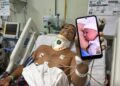 Internado em Colatina após acidente de moto, policial militar de Barra de São Francisco conhece filha recém-nascida por videochamada