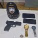 Polícia Militar apreende drogas, simulacro de arma e recupera motocicleta roubada em São Gabriel da Palha