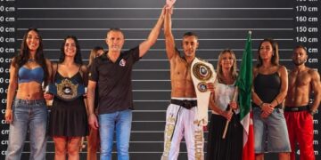 Laécio Nunes conquista nono título mundial de kickboxing e capixaba brilha na Itália