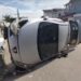 Motorista fica preso às ferragens após capotamento de carro em Guriri, em São Mateus Motorista fica preso às ferragens após capotamento de carro em Guriri, em São Mateus